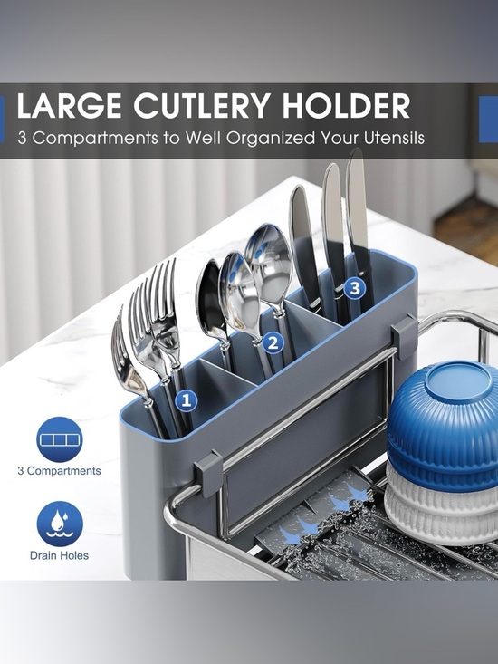 Stainless Steel Dish Drying Rack - Picture 4 of 9